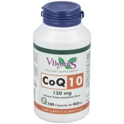 Vbyotics Coenzima Q10, 100 cápsulas de 120 mg.