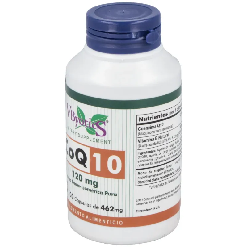 Vbyotics Coenzima Q10 120 mg 100 Cápsulas | Farmacia Barata Vbyotics Coenzima Q10 120 mg 100 Cápsulas | Farmacia Barata
