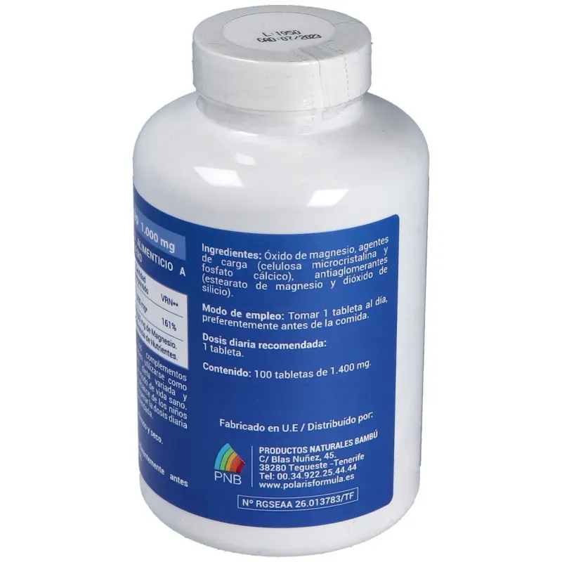 Polaris Magnesio 1000 mg | Farmacia Barata Polaris Magnesio 1000 mg | Farmacia Barata