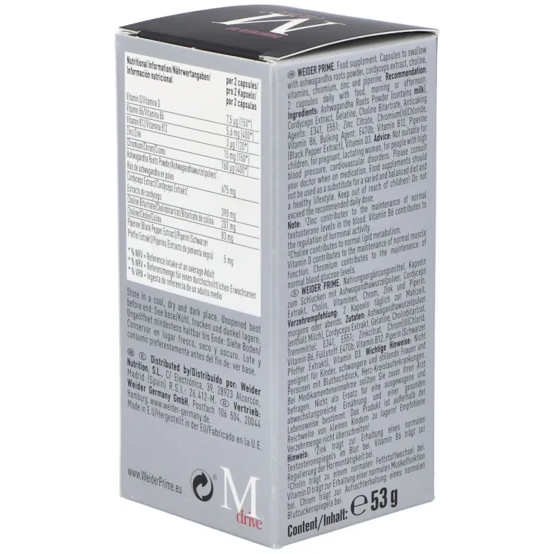 Weider Prime Testosterona Hombre 60 Cápsulas | Farmacia Barata Weider Prime Testosterona Hombre 60 Cápsulas | Farmacia Barata
