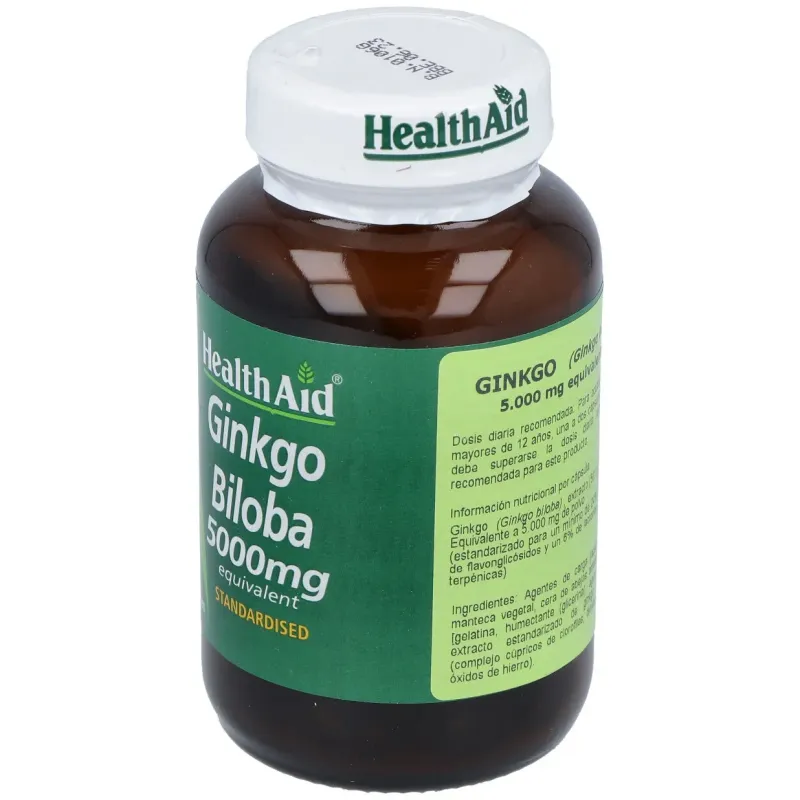 Health Aid Ginkgo Biloba 5000 mg | Farmacia Barata Health Aid Ginkgo Biloba 5000 mg | Farmacia Barata