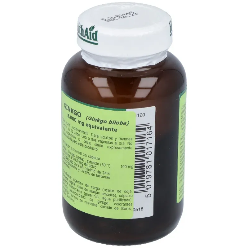 Health Aid Ginkgo Biloba 5000 mg | Farmacia Barata Health Aid Ginkgo Biloba 5000 mg | Farmacia Barata