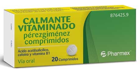 Calmante Vitaminado Perezgimenez, 20 comprimidos.