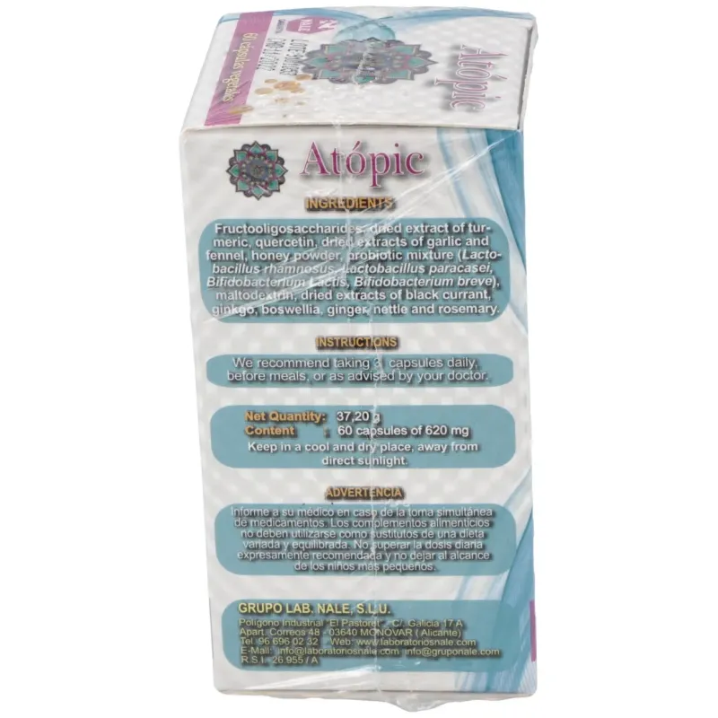 Atopic 60 Cápsulas de NALE | Farmacia Barata Atopic 60 Cápsulas de NALE | Farmacia Barata