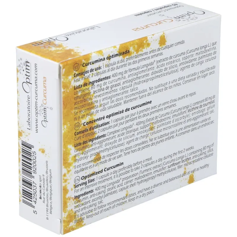 Optim Laboratoire Curcuma 45 Cápsulas | Farmacia Barata Optim Laboratoire Curcuma 45 Cápsulas | Farmacia Barata
