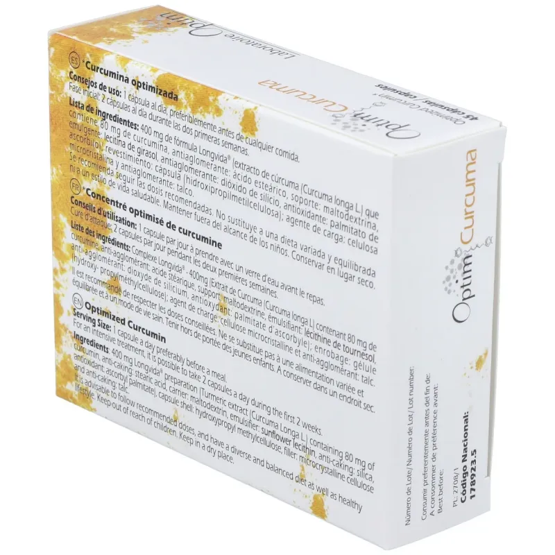 Optim Laboratoire Curcuma 45 Cápsulas | Farmacia Barata Optim Laboratoire Curcuma 45 Cápsulas | Farmacia Barata