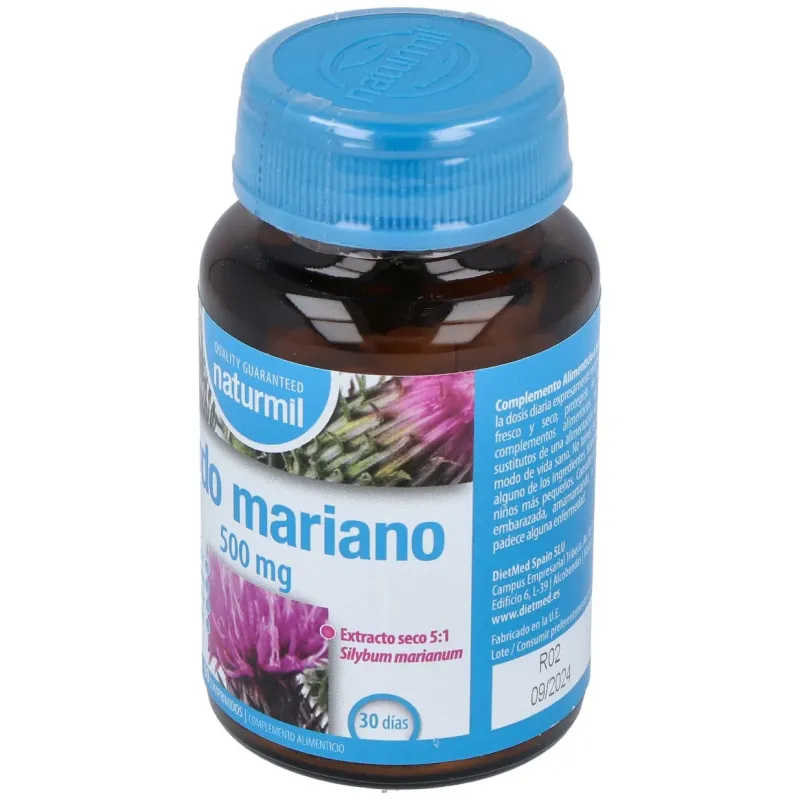 Naturmil Cardo Mariano 500 mg 90 comprimidos | Farmacia Barata