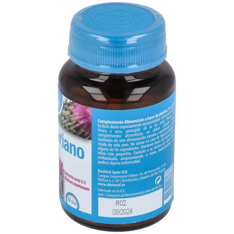 Naturmil Cardo Mariano 500 mg 90 comprimidos | Farmacia Barata