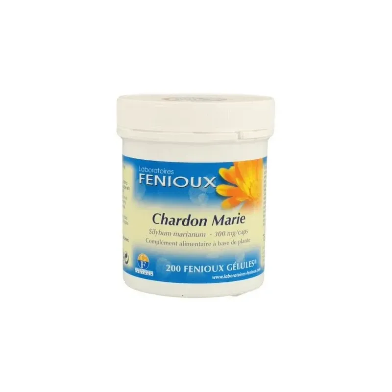 Cardo Mariano 200 cápsulas Fenioux | Farmacia Barata Cardo Mariano 200 cápsulas Fenioux | Farmacia Barata
