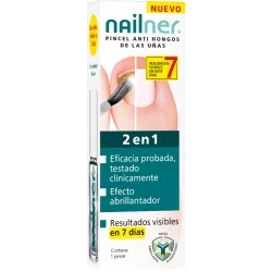 Nailner Pincel Antihongos 2 en 1, 5ml.