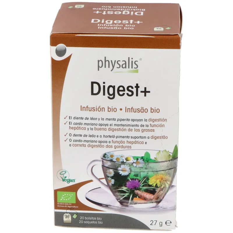 Physalis Digest+ Infusión 20 filtros Bio | Farmacia Barata