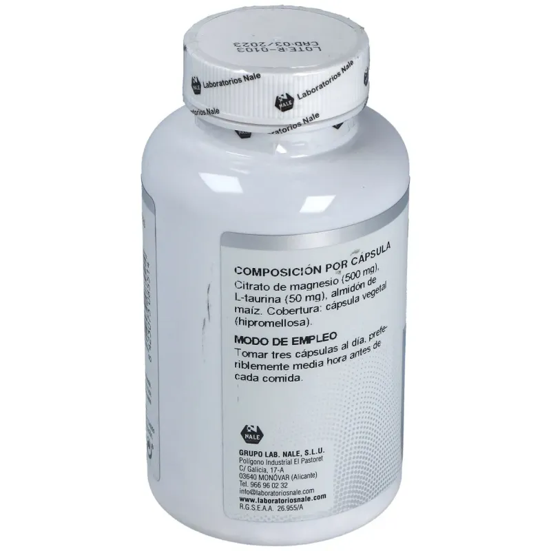 Nale Magnesio Alta Absorción 60 Cápsulas | Farmacia Barata Nale Magnesio Alta Absorción 60 Cápsulas | Farmacia Barata