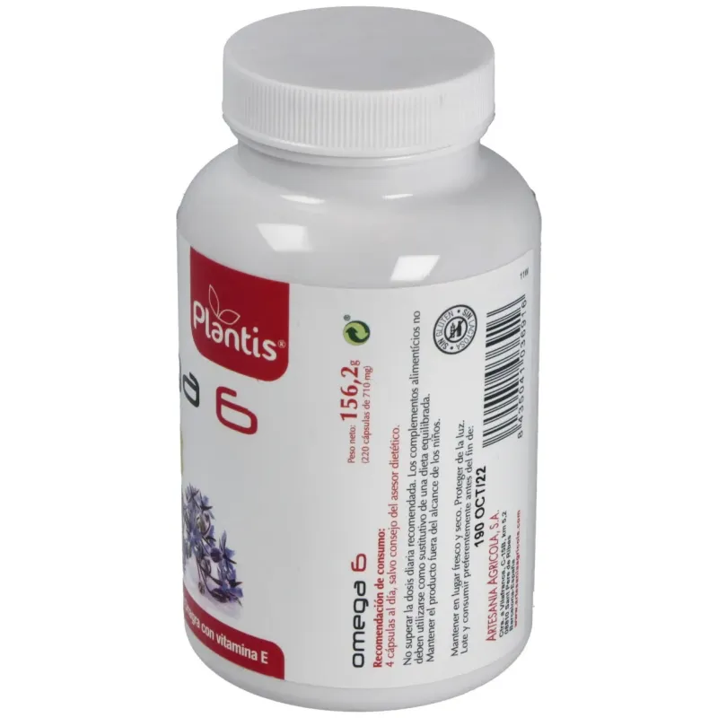 Plantis Omega-6 Onagra Borraja Vitamina E | Farmacia Barata Plantis Omega-6 Onagra Borraja Vitamina E | Farmacia Barata