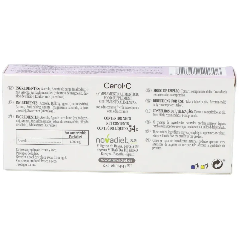 Novadiet Cerol-C Vitamina C | Farmacia Barata