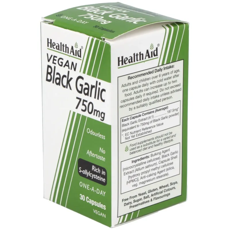 Ajo Negro 750 mg 30 cápsulas | Farmacia Barata Ajo Negro 750 mg 30 cápsulas | Farmacia Barata