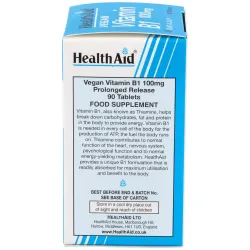 Vitamina B1 Tiamina 100 mg Health Aid | Farmacia Barata Vitamina B1 Tiamina 100 mg Health Aid | Farmacia Barata
