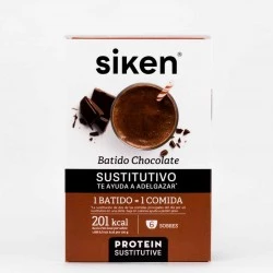 Siken Protein Sustitutive Batido Chocolate, 6 Sobres.