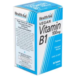 Vitamina B1 Tiamina 100 mg Health Aid | Farmacia Barata Vitamina B1 Tiamina 100 mg Health Aid | Farmacia Barata