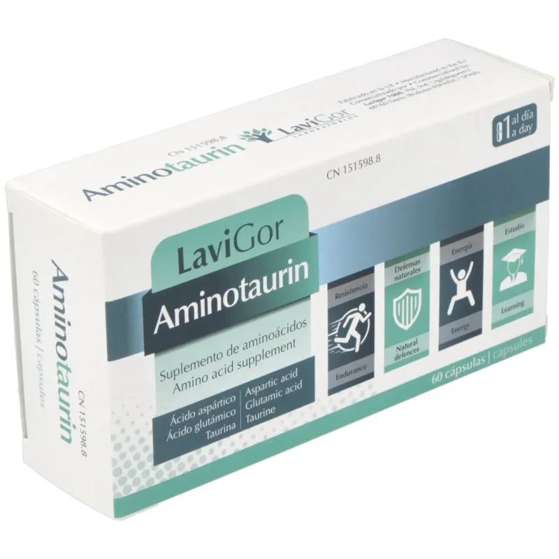 Aminotaurin 60 Cápsulas | Farmacia Barata