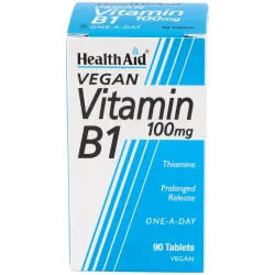 Vitamina B1 Tiamina 100 mg Health Aid | Farmacia Barata Vitamina B1 Tiamina 100 mg Health Aid | Farmacia Barata