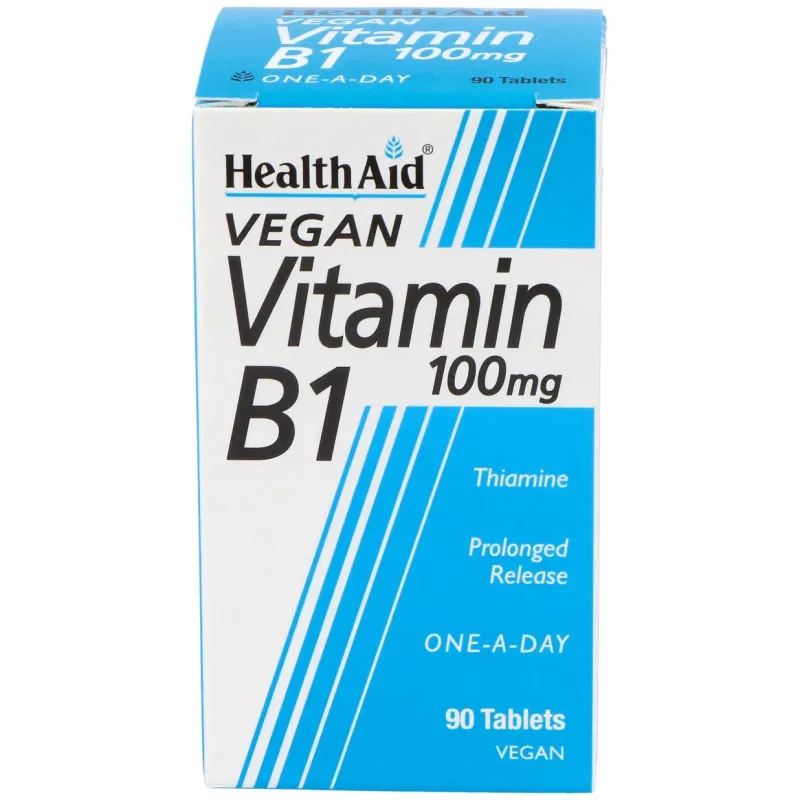 Vitamina B1 Tiamina 100 mg Health Aid | Farmacia Barata Vitamina B1 Tiamina 100 mg Health Aid | Farmacia Barata