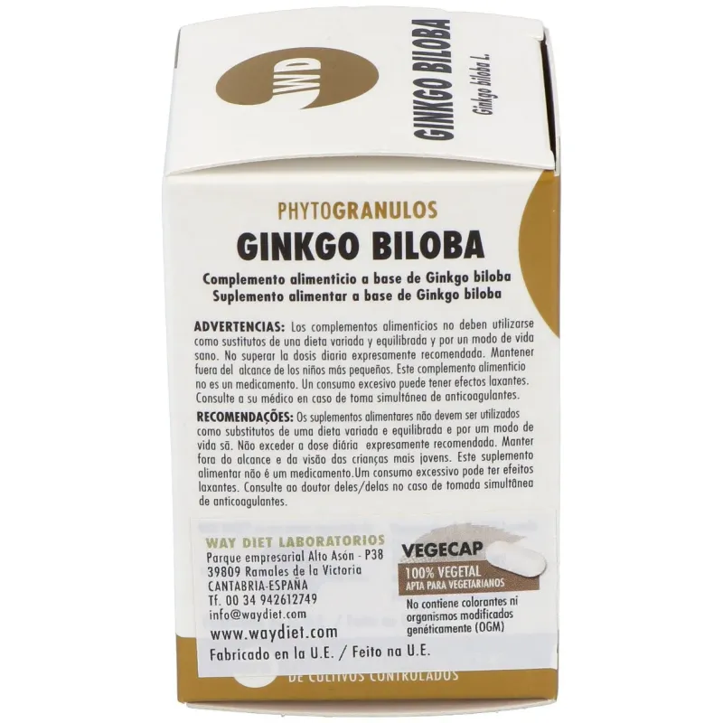Waydiet Ginkgo Biloba Phytogranulos | Farmacia Barata