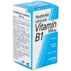 Vitamina B1 Tiamina 100 mg Health Aid | Farmacia Barata Vitamina B1 Tiamina 100 mg Health Aid | Farmacia Barata