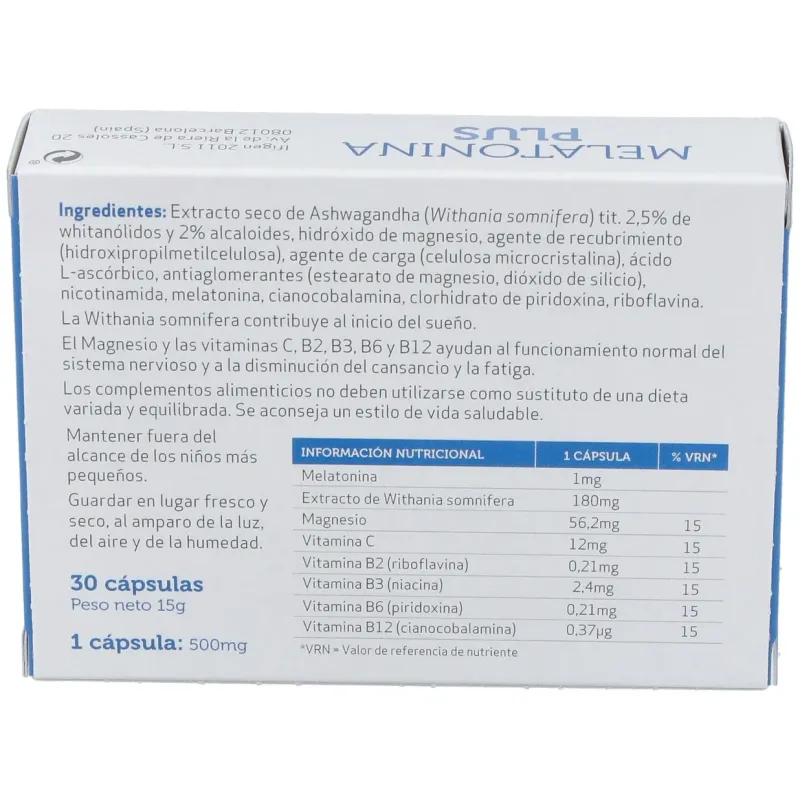 Melatonina Plus | Farmacia Barata