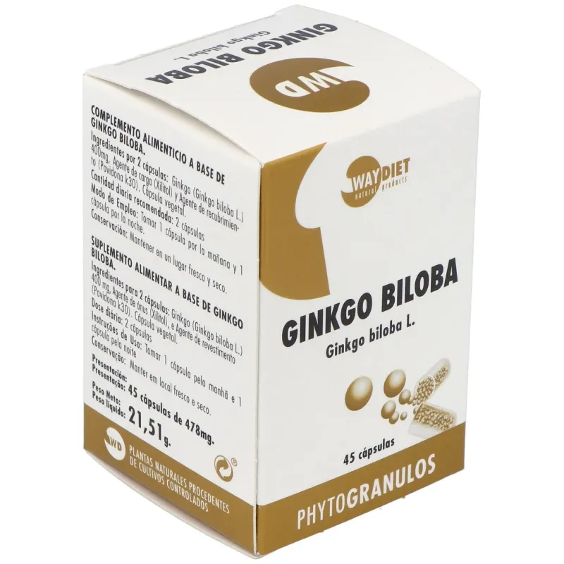 Waydiet Ginkgo Biloba Phytogranulos | Farmacia Barata