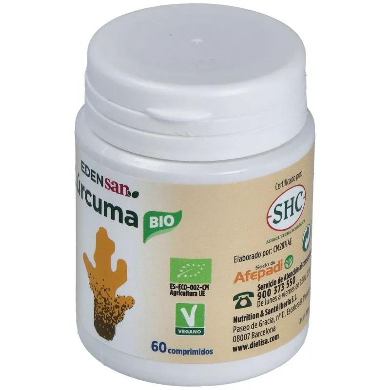 Edensan Cúrcuma Bio 60 Comprimidos | Farmacia Barata Edensan Cúrcuma Bio 60 Comprimidos | Farmacia Barata