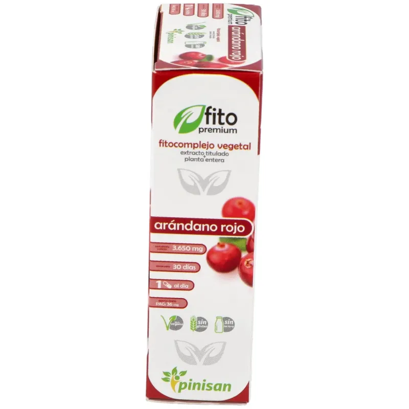 Pinisan Fitopremium Arándano Rojo 30 cápsulas | Farmacia Barata Pinisan Fitopremium Arándano Rojo 30 cápsulas | Farmacia Barata