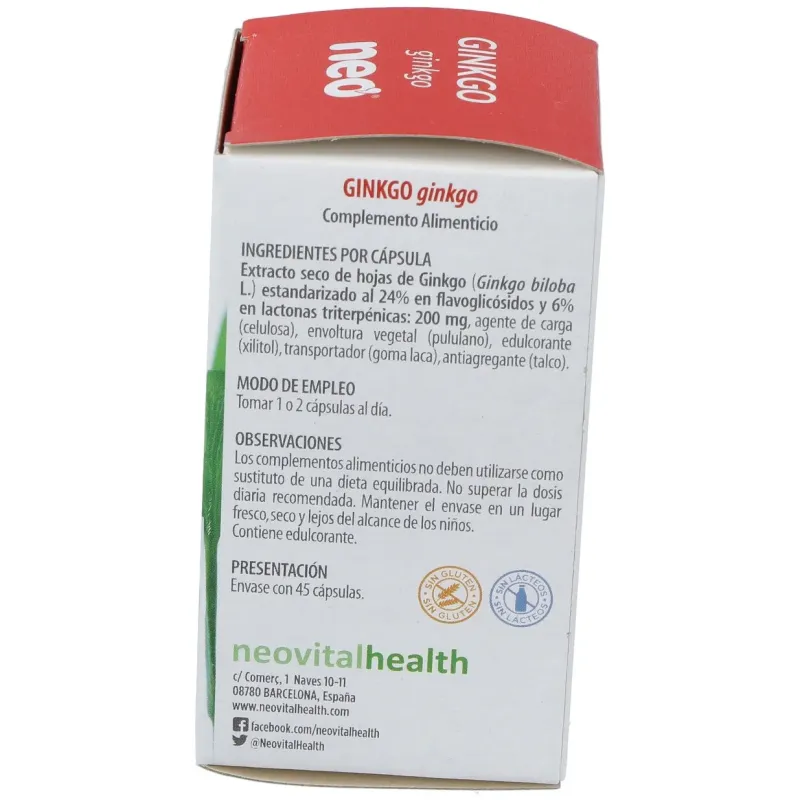 Neo Ginkgo Biloba | Farmacia Barata