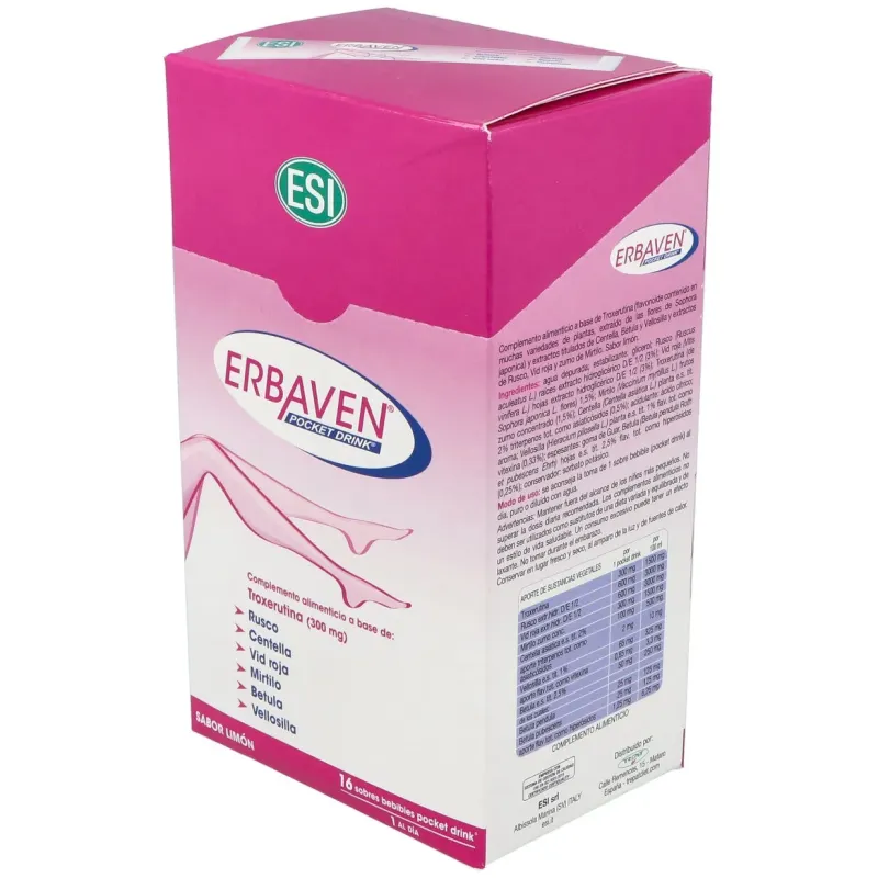 Erbaven Pocket Drink 16 Sobres | Farmacia Barata Erbaven Pocket Drink 16 Sobres | Farmacia Barata