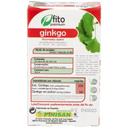 Fitopremium Ginkgo 30 cápsulas | Farmacia Barata Fitopremium Ginkgo 30 cápsulas | Farmacia Barata