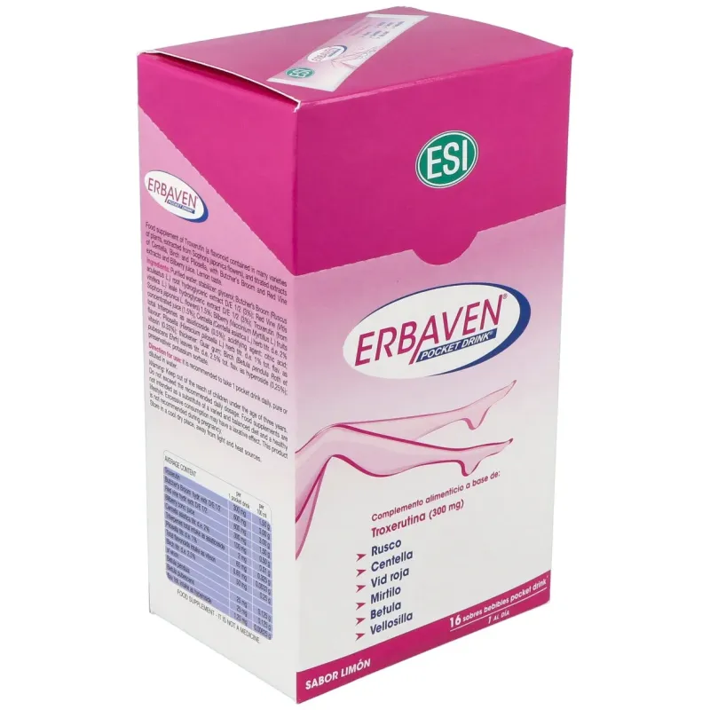 Erbaven Pocket Drink 16 Sobres | Farmacia Barata Erbaven Pocket Drink 16 Sobres | Farmacia Barata