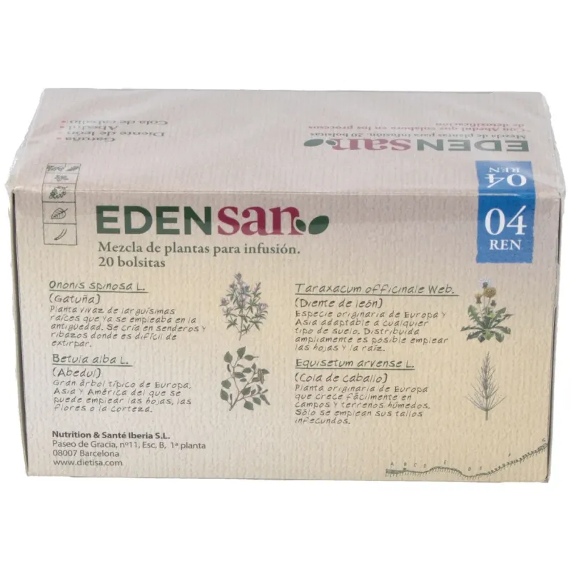 Edensan Renal Infusiones 20 sobres | Farmacia Barata Edensan Renal Infusiones 20 sobres | Farmacia Barata