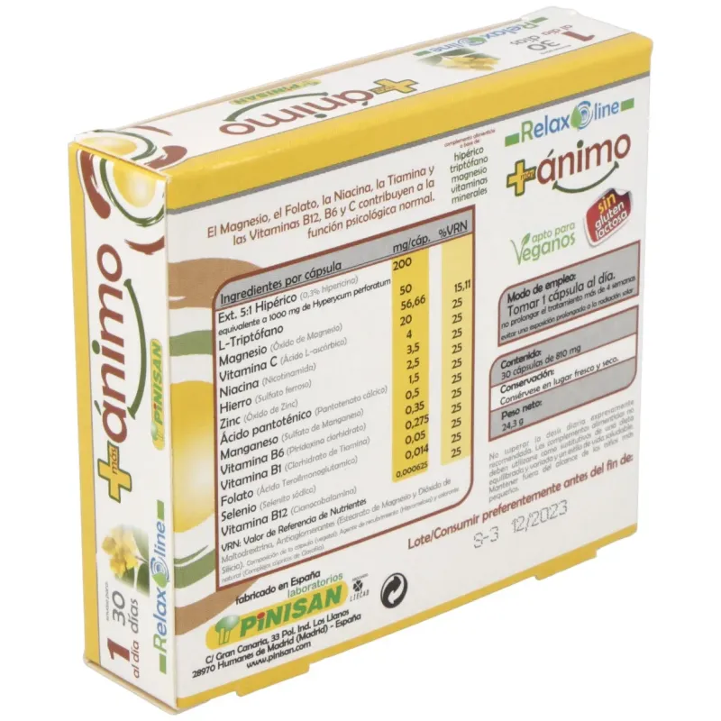 Mas Ánimo 30 cápsulas | Farmacia Barata