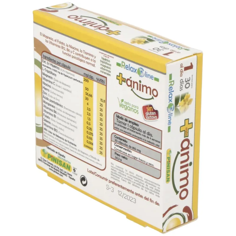 Mas Ánimo 30 cápsulas | Farmacia Barata
