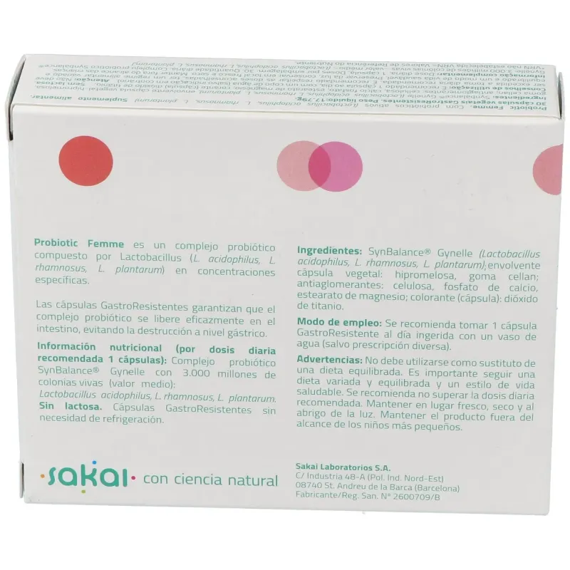 Sakai Probiotic Femme | Farmacia Barata Sakai Probiotic Femme | Farmacia Barata