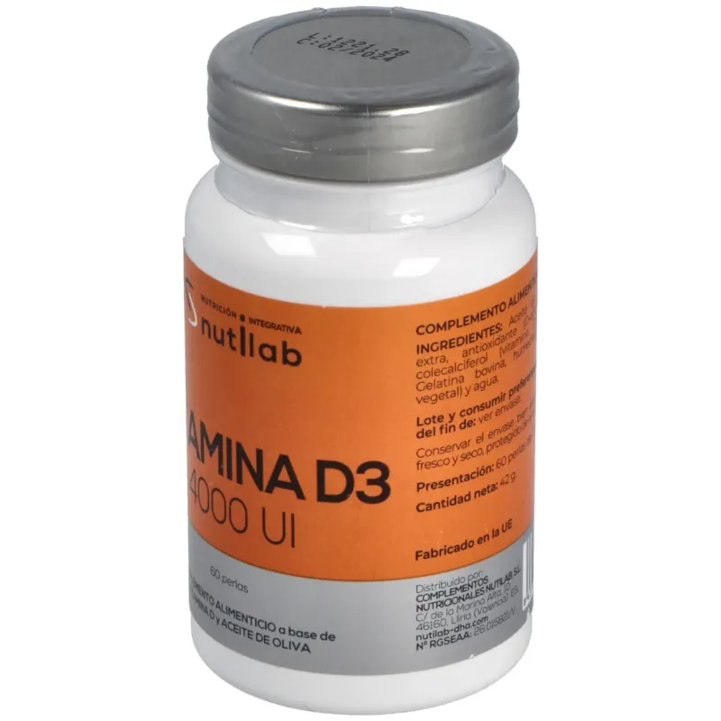 Vitamina D3 4000 Ui Nutilab | Farmacia Barata Vitamina D3 4000 Ui Nutilab | Farmacia Barata