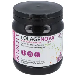 Vaminter Colagenova Movility, 390 g (Sabor Fresa) - Complemento Alimenticio de Colágeno Hidrolizado y Ácido Hialurónico