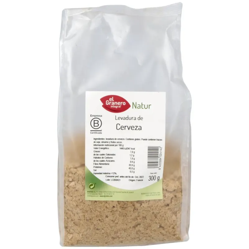 Levadura de Cerveza El Granero 300 g | Farmacia Barata Levadura de Cerveza El Granero 300 g | Farmacia Barata