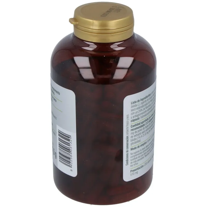 Ginkgo Biloba 510 mg 250 cápsulas | Farmacia Barata Ginkgo Biloba 510 mg 250 cápsulas | Farmacia Barata