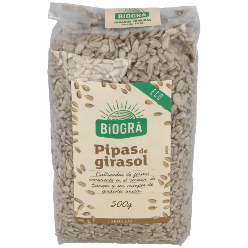 Pipas de Girasol Bio 500 g | Farmacia Barata Pipas de Girasol Bio 500 g | Farmacia Barata