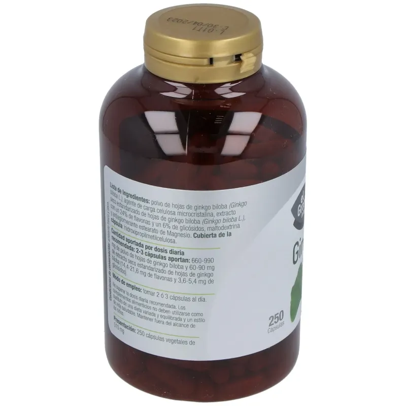 Ginkgo Biloba 510 mg 250 cápsulas | Farmacia Barata Ginkgo Biloba 510 mg 250 cápsulas | Farmacia Barata