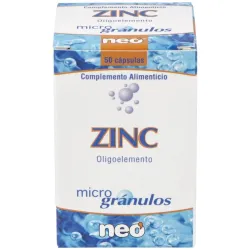 Neo Zinc Microgranulos, 50 cápsulas