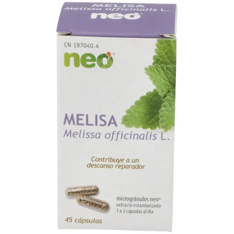 Neo Melisa Microgranulos 45 Cápsulas | Farmacia Barata Neo Melisa Microgranulos 45 Cápsulas | Farmacia Barata