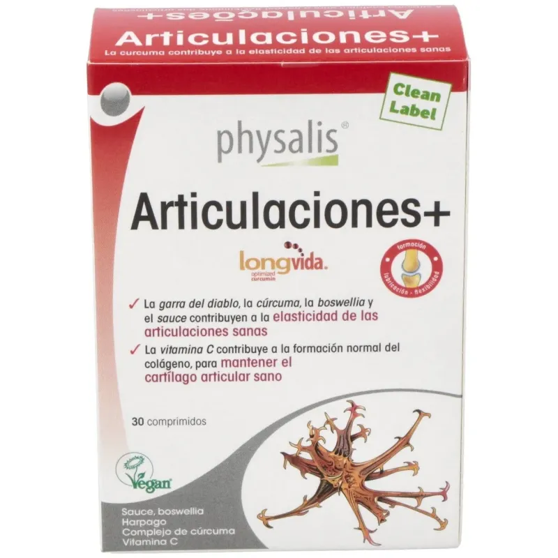 Articulaciones+ 30 Comprimidos Physalis | Farmacia Barata