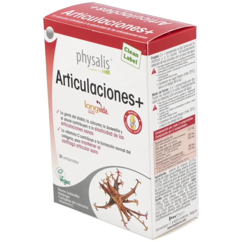 Articulaciones+ 30 Comprimidos Physalis | Farmacia Barata