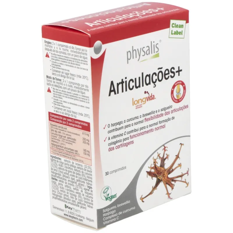 Articulaciones+ 30 Comprimidos Physalis | Farmacia Barata